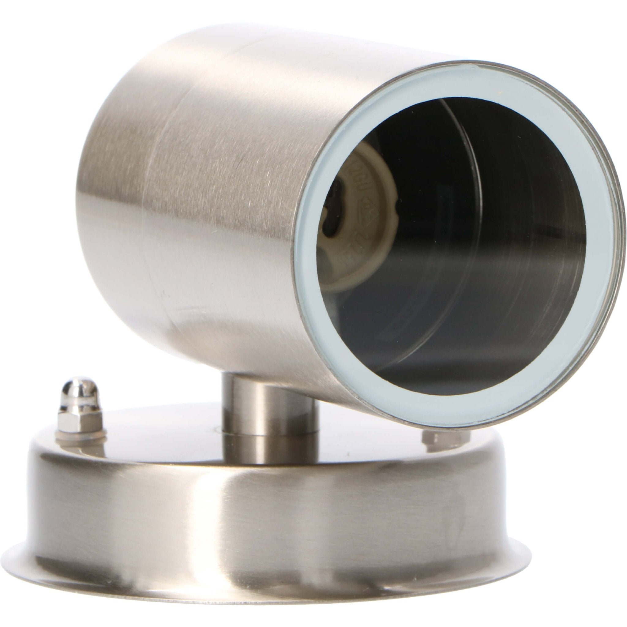 3 pack RVS LED Muurlamp Buiten - Spot met GU10 fitting - Model Monza - IP44 - Zilver Spotjes LED.nl