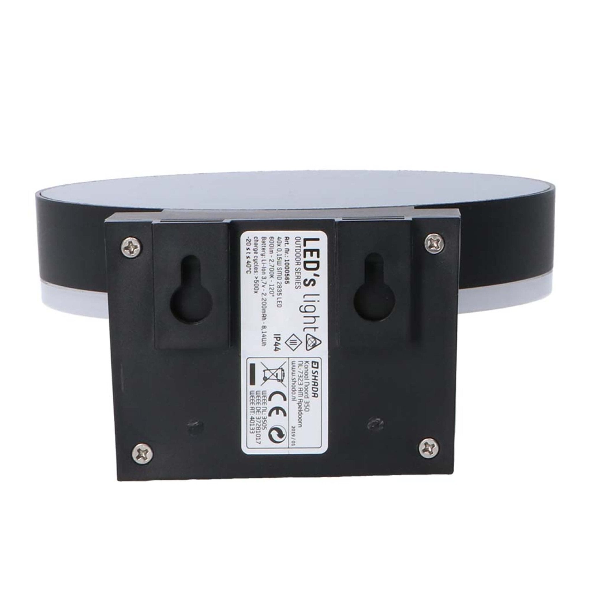 RVS Solar LED Buitenlamp met bewegingssensor - Draadloos - 3 standen - Zwart Buitenlampen LED.nl