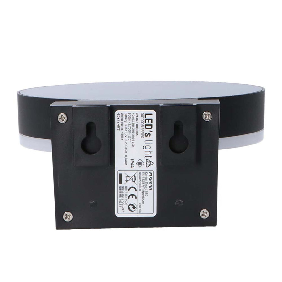 Solar-LED-Außenleuchte aus Edelstahl mit Bewegungssensor – Kabellos – 3 Positionen – Schwarz - lidstore.shop