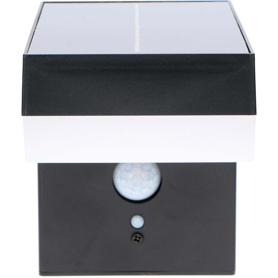 LED's Light stainless steel Solar LED Wall Lamp with Motion Sensor - Wireless - Square - 3 Modes - Black - LED.nl