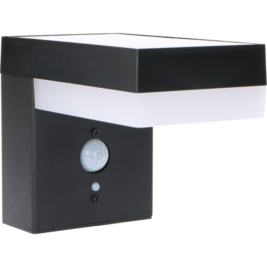 LED's Light stainless steel Solar LED Wall Lamp with Motion Sensor - Wireless - Square - 3 Modes - Black - LED.nl