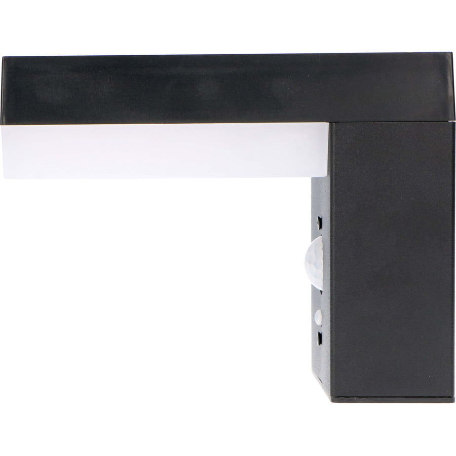 LED's Light stainless steel Solar LED Wall Lamp with Motion Sensor - Wireless - Square - 3 Modes - Black - LED.nl