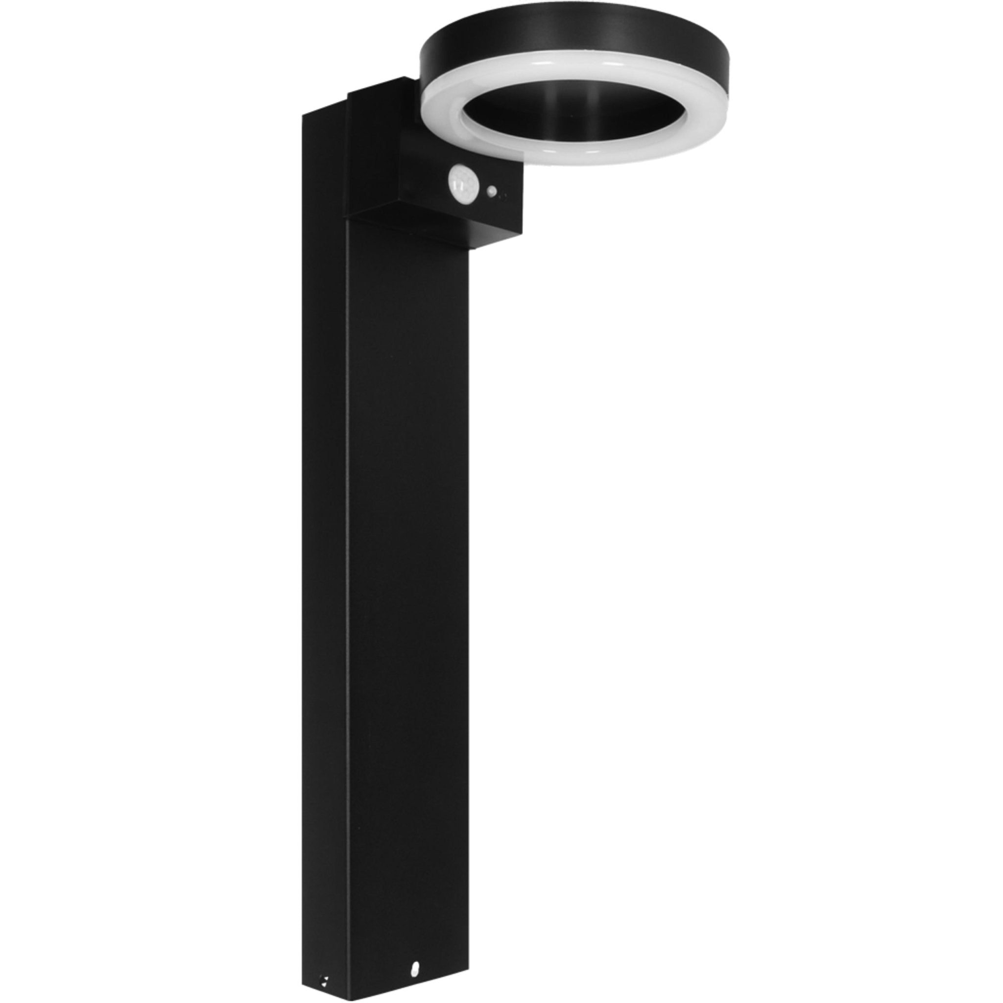 LED's Light RVS Solar LED Tuin Lantaarnpaal met Bewegingssensor - Draadloos - 3 standen - Zwart Lantaarns LED.nl
