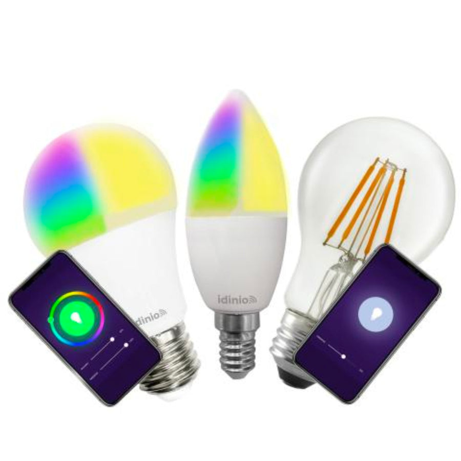 Smart LED Lamp E27 clear - Dimmable warm white light - Controllable with App - LED.nl