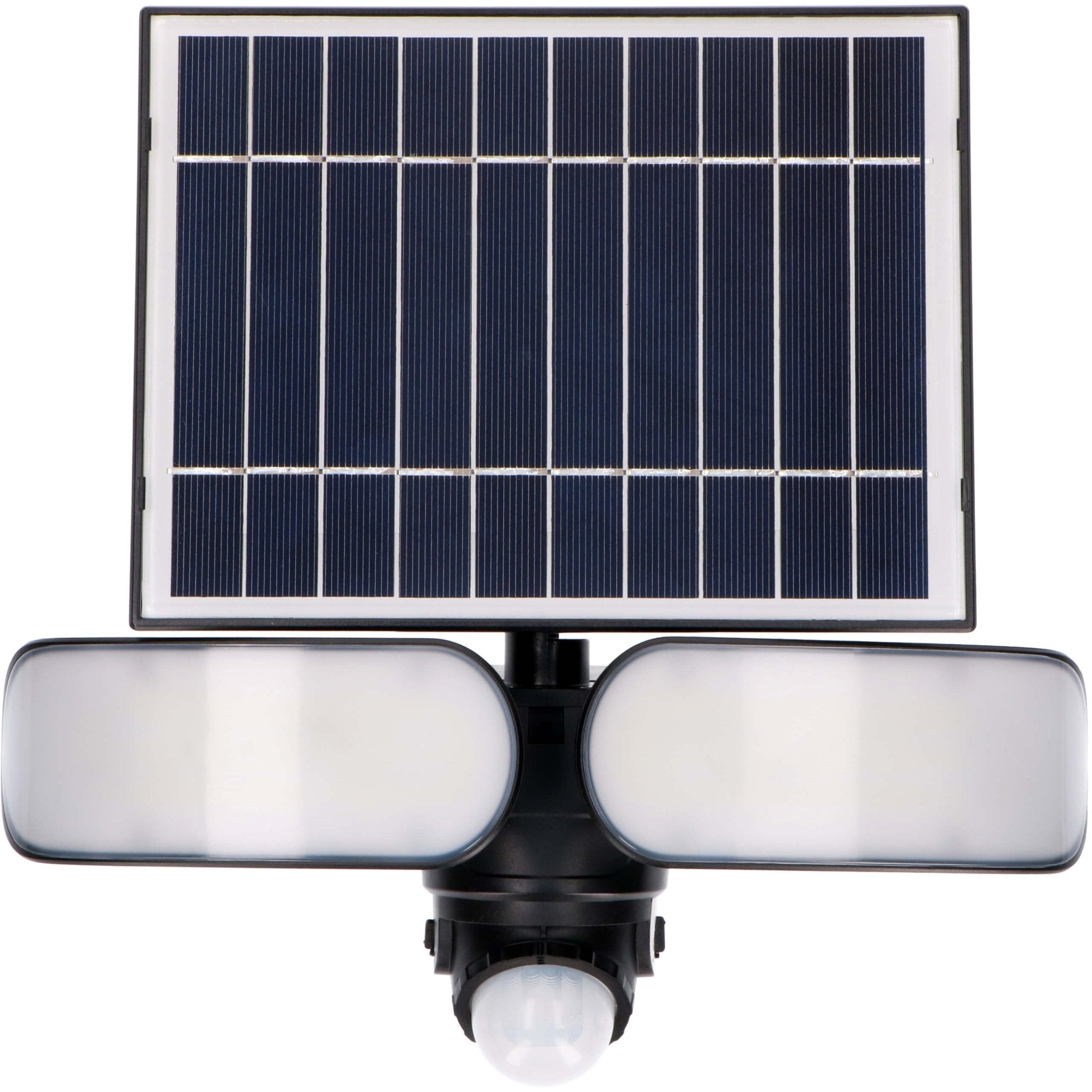 LED's Light Solar LED Buitenlamp met Bewegingssensor - 2 lichts - Automatisch aan/uit - Afneembaar paneel - Zwart Buitenlampen LED.nl