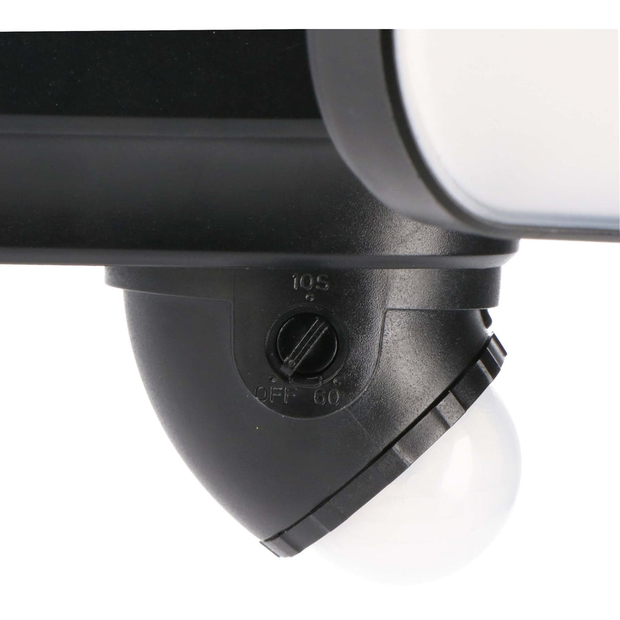 LED's Light Solar-LED-Außenlampe mit Bewegungsmelder - 2 Lichter - Automatisches An/Aus - Abnehmbares Panel - Schwarz - lidstore.shop