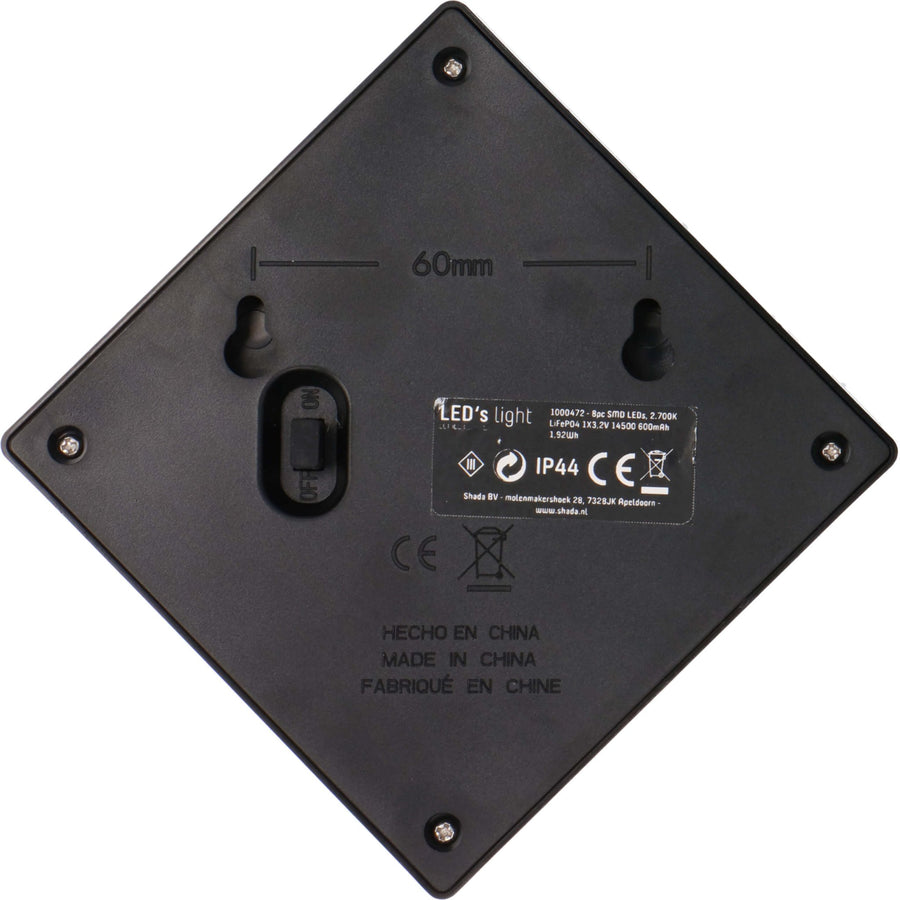 LED's Light Solar LED Outdoor Lamp with Motion Sensor - Wireless Solar Powered - Black - IP44 - LED.nl