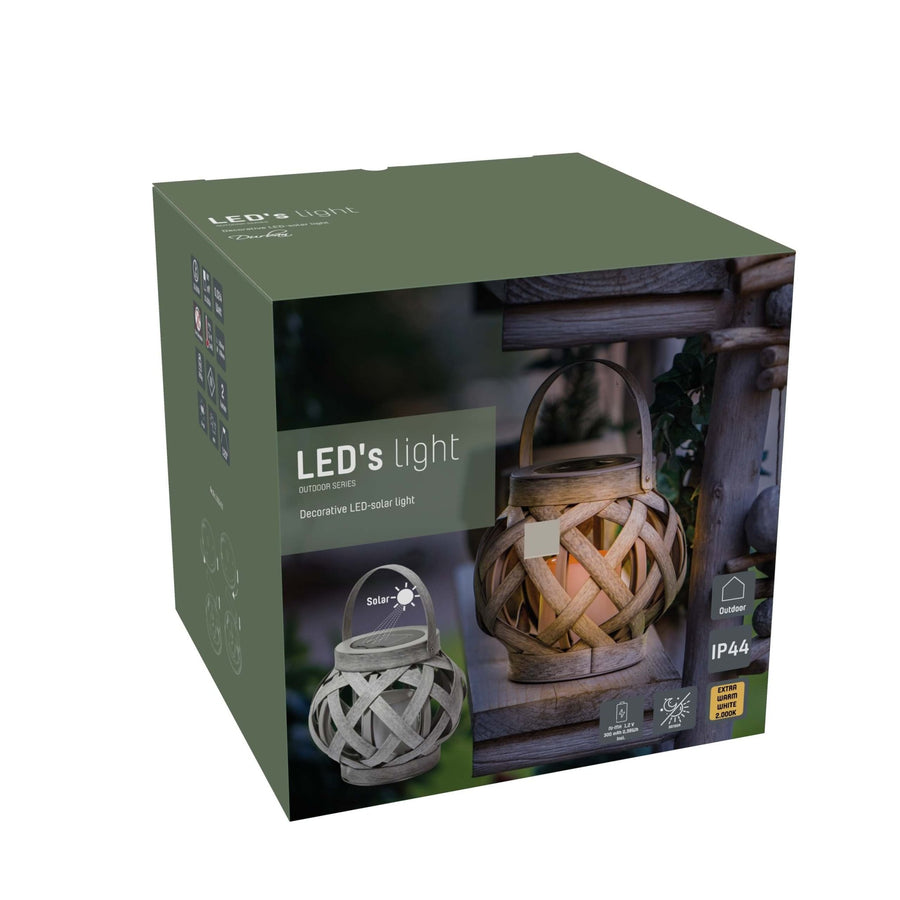 Solar-LED-Kerzen-Tischleuchte mit Sensor – Automatisches Ein-/Ausschalten – IP44 – 15 cm - lidstore.shop