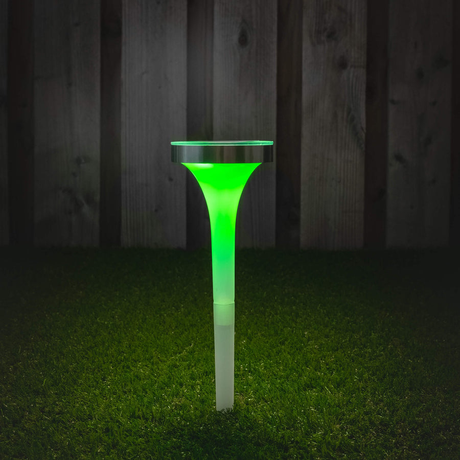 Solar LED Spotlight with sensor - Warm white + RGB - Auto on/off - Tours - 32 cm - LED.nl