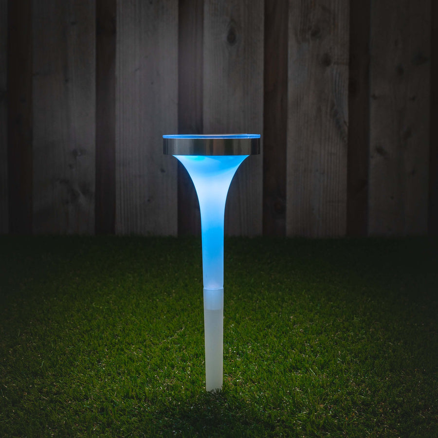 Solar LED Spotlight with sensor - Warm white + RGB - Auto on/off - Tours - 32 cm - LED.nl