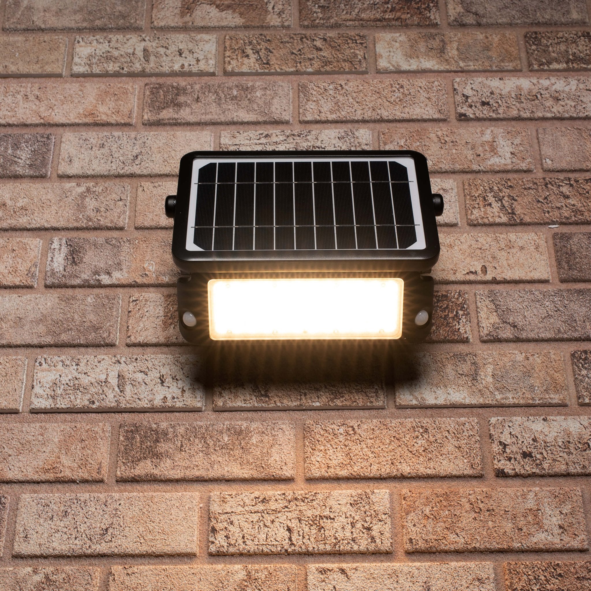 LED's Light Solar LED Schijnwerper met Bewegingssensor - 3 standen - Draadloos - 1080 Lumen - Zwart Buitenlampen LED.nl