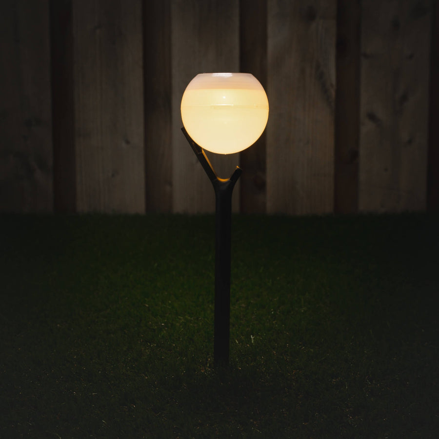 Solar-LED-Gartenlampe mit Sensor – schön – kabellos – warmweiß – automatisches Ein-/Ausschalten – 40 cm - lidstore.shop