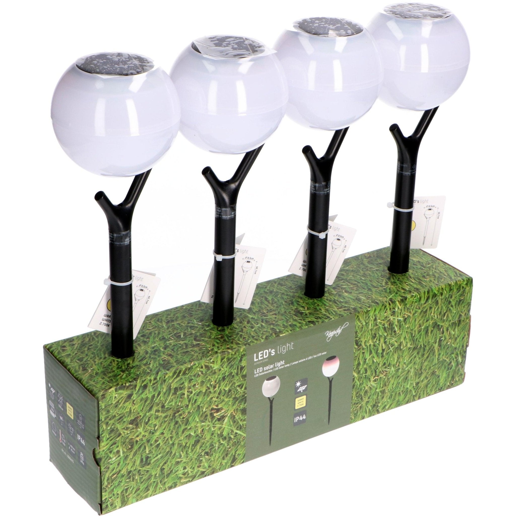 Solar LED Tuinlamp met sensor - Nice - Draadloos - Warm wit - Auto aan/uit - 40 cm Buitenlampen LED.nl