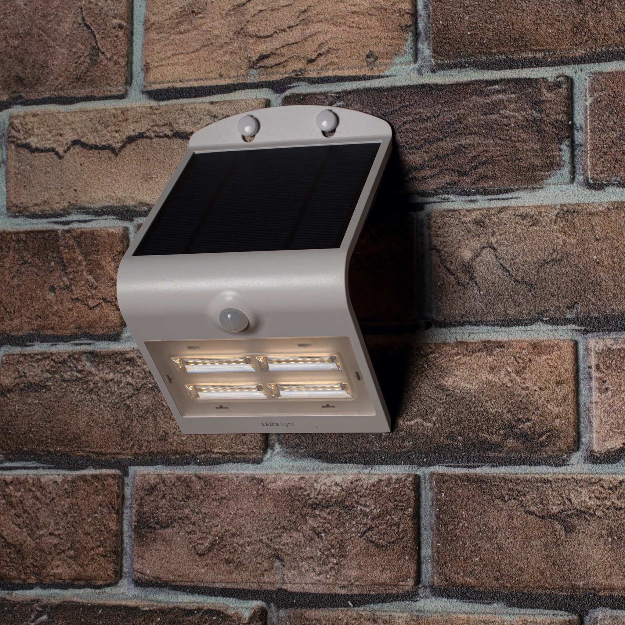 LED's Light Solar LED Wandlamp met Bewegingssensor 400 - 3 lichtstanden - Automatisch aan/uit - Wit Wandlampen LED.nl