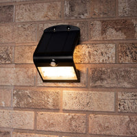 LED's Light Solar LED Außenleuchte mit Bewegungsmelder 400 - 3 Leuchtmodi - Automatisches An/Aus - Schwarz - lidstore.shop