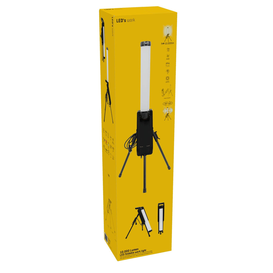LED's Work Tower Baulampe 10000 - 360° gleichmäßige Lichtverteilung - IP54 wasserdicht - 70W - lidstore.shop