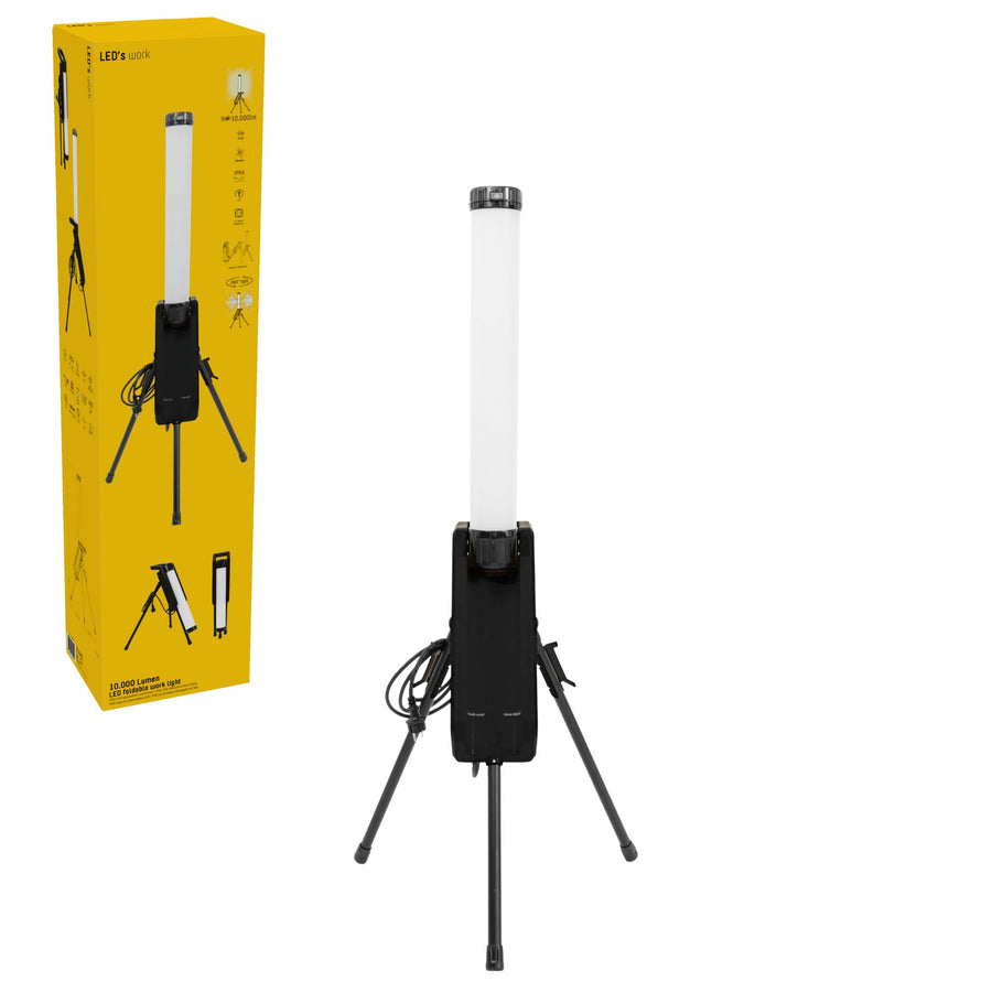 LED's Work Tower Baulampe 10000 - 360° gleichmäßige Lichtverteilung - IP54 wasserdicht - 70W - lidstore.shop