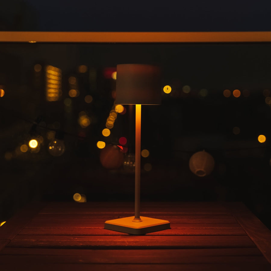 Wiederaufladbare LED-Tischleuchte – Dimmbar per Berührung – Für den Innen- und Außenbereich – Grau - lidstore.shop