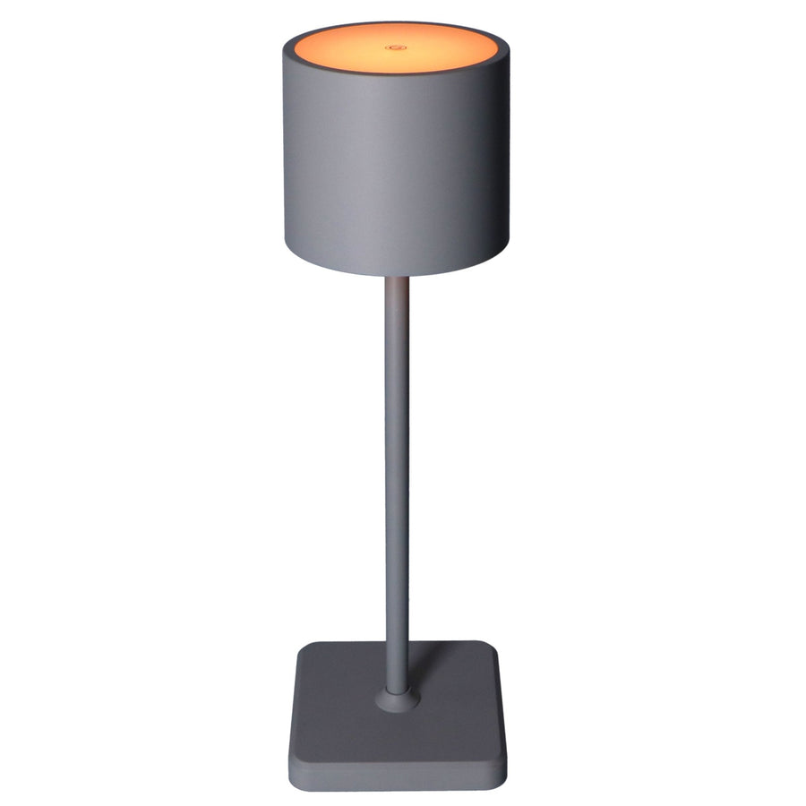 Wiederaufladbare LED-Tischleuchte – Dimmbar per Berührung – Für den Innen- und Außenbereich – Grau - lidstore.shop