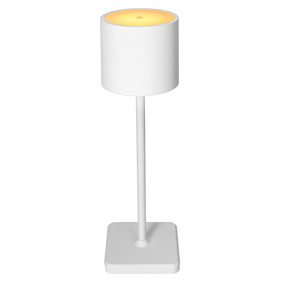 Wiederaufladbare LED-Tischleuchte – Dimmbar per Berührung – Für den Innen- und Außenbereich – Weiß - lidstore.shop