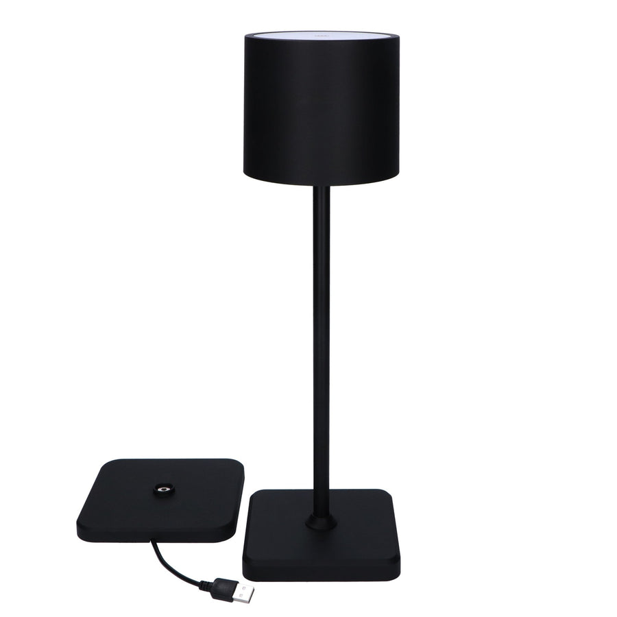 TouchDim Rechargeable LED Table Lamp - Dimmable by touch - Indoor and outdoor - Black - LED.nl
