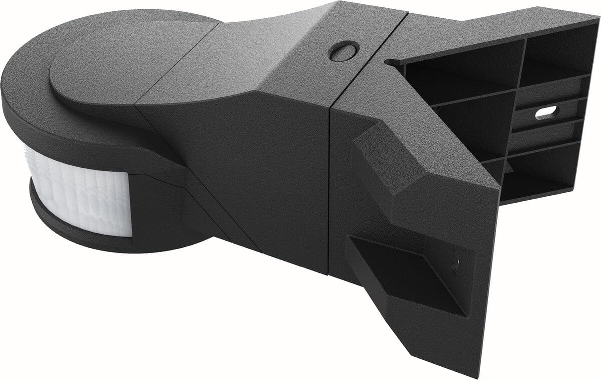 LED's Light Pro Bewegingssensor met Hoekbeugel Universeel - 12 meter bereik - Zwart Sensoren LED.nl