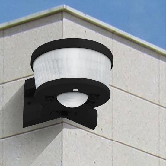 LED's Light Pro Bewegingssensor met Hoekbeugel Universeel - 12 meter bereik - Zwart Sensoren LED.nl