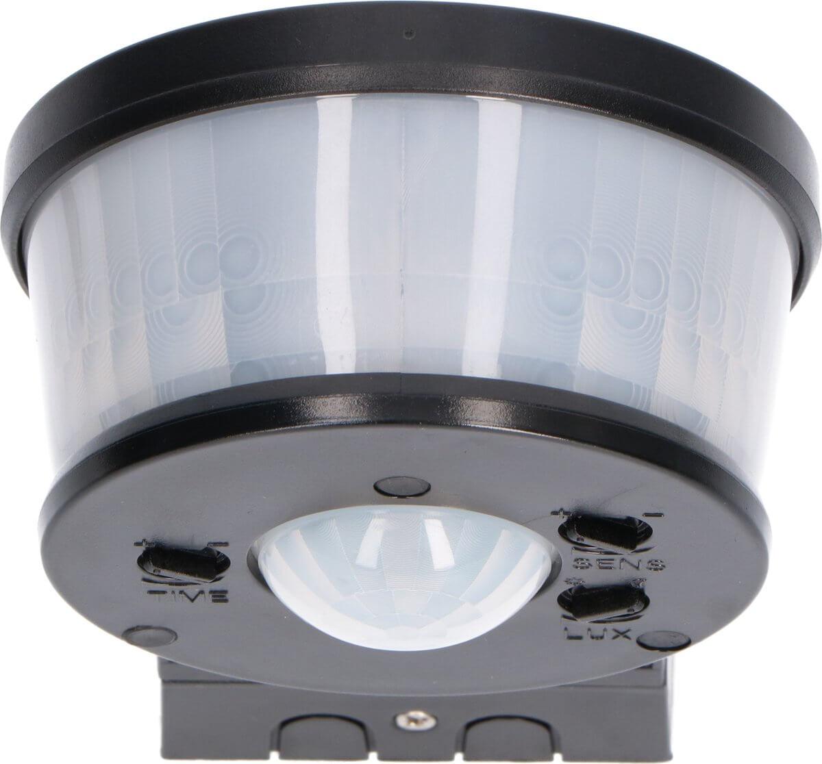 LED's Light Pro Bewegingssensor met Hoekbeugel Universeel - 12 meter bereik - Zwart Sensoren LED.nl