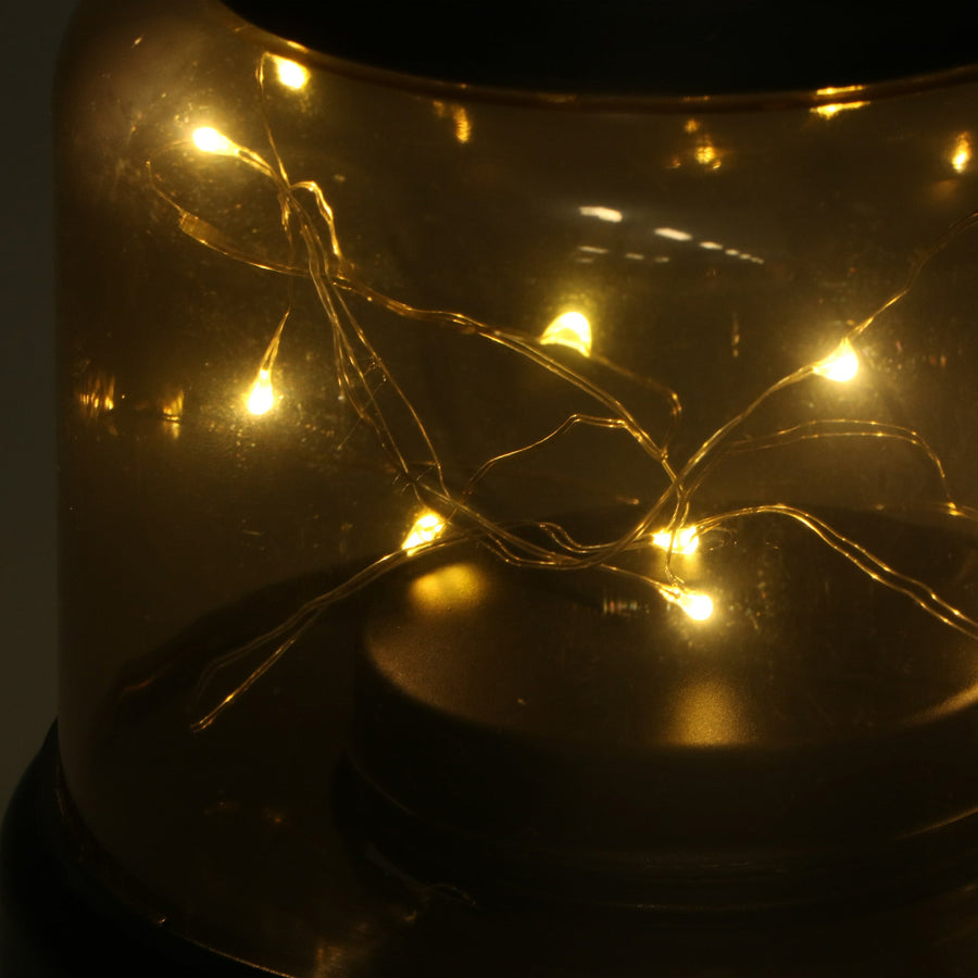 Batteriebetriebene LED-Tischlampe im Vintage-Stil – kabelloses Modell mit Aufhängering – 22 cm - lidstore.shop