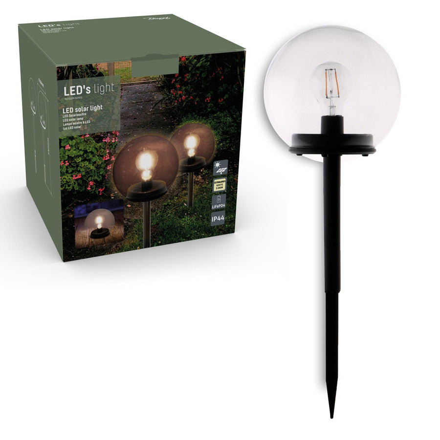 Vintage Solar Spike Light with sensor - Automatic on/off - Warm white light - IP44 - 54 cm - LED.nl