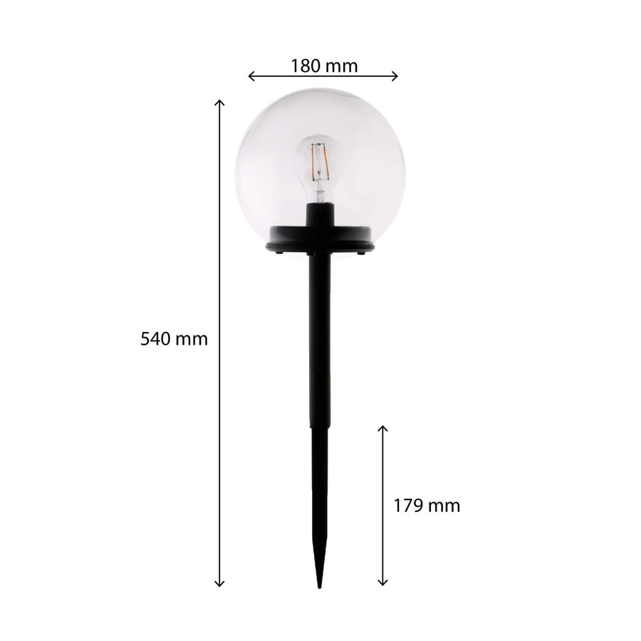 Vintage Solar Spike Light with sensor - Automatic on/off - Warm white light - IP44 - 54 cm - LED.nl